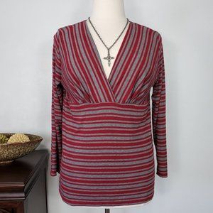 J Mode Knit Crossover V-neck Soft Top NEW NWT Size 2XL